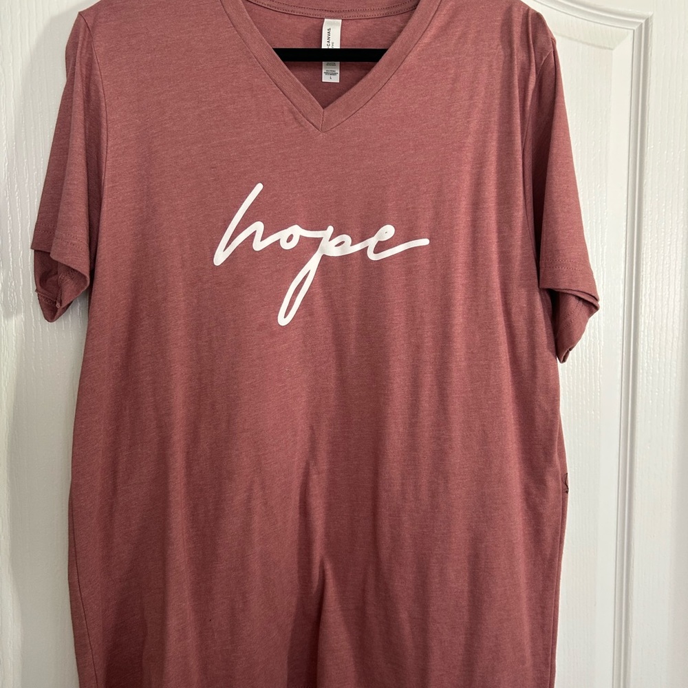 Bella+Canvas Mauve V-Neck T-Shirt